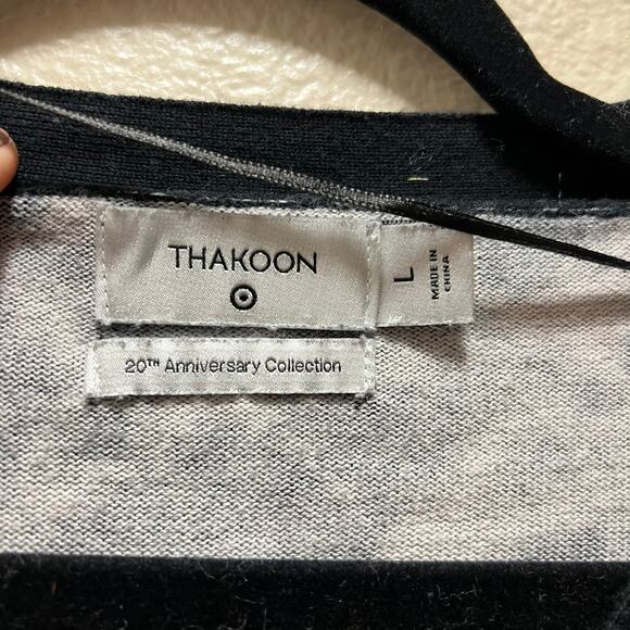 Thakoon 20th Anniversary Collection Cardigan Black V-Neck Button Front Sz L - Picture 5 of 8